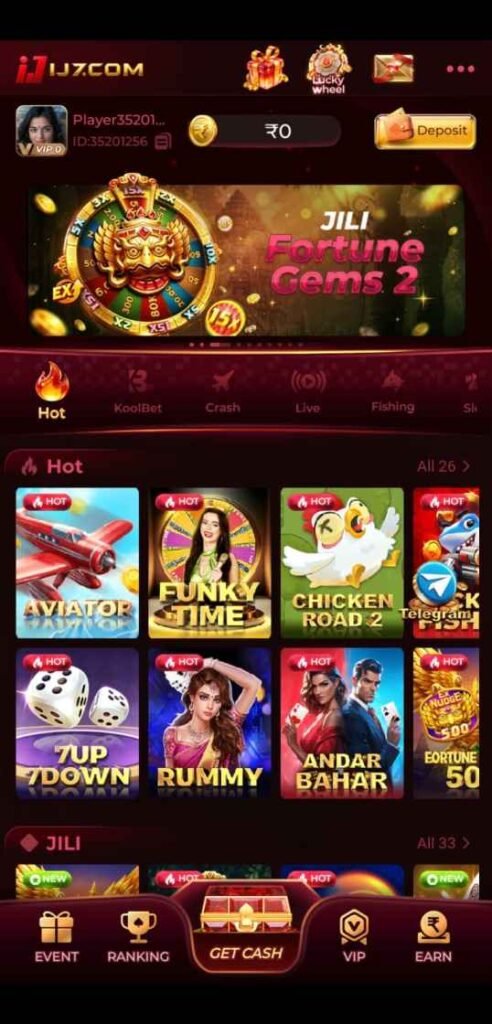 Explore the clean and simple IJ7 Game online interface.